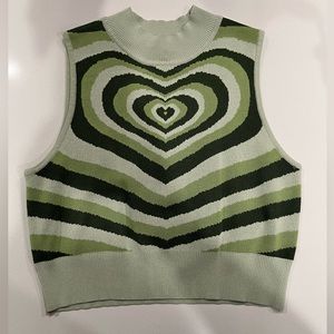 Mock neck knit tank - Y2K